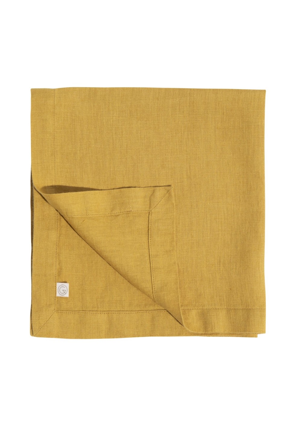 SERVIETTE DE TABLE  EN LIN LAVÉ CURRY_MARKETPLACE