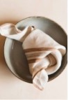 Washed linen napkin - Café/milk - 100% linen