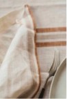 Washed linen napkin - Café/milk - 100% linen