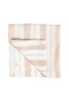 Stripped washed linen napkins - Glaise/Milk