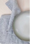 SERVIETTE DE TABLE  FINE RAYURE BLACK/ MILK_MARKETPLACE