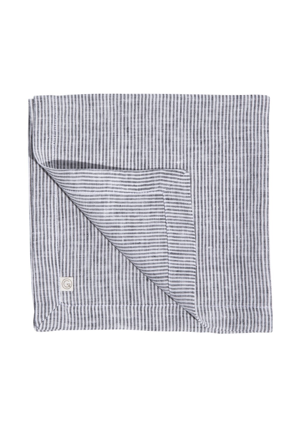 SERVIETTE DE TABLE  FINE RAYURE BLACK/ MILK_MARKETPLACE
