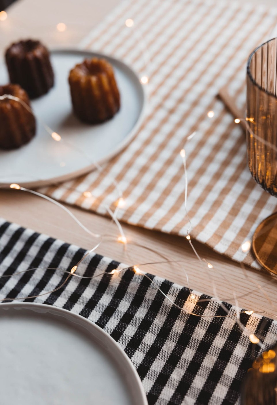 SET DE TABLE  EN COTON VICHY BLACK_MARKETPLACE
