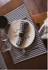 SET DE TABLE  EN COTON VICHY BLACK_MARKETPLACE