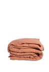 HOUSSE DE COUETTE 1 PERSONNE  EN GAZE DE COTON TERRACOTTA_MARKETPLACE