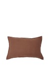 LINEN PILLOWCASE & EUROSHAM  MOKA_MARKETPLACE