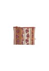 Flores Garnet Cotton Purse