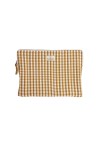 Curry Vichy Cotton Computer Pouch