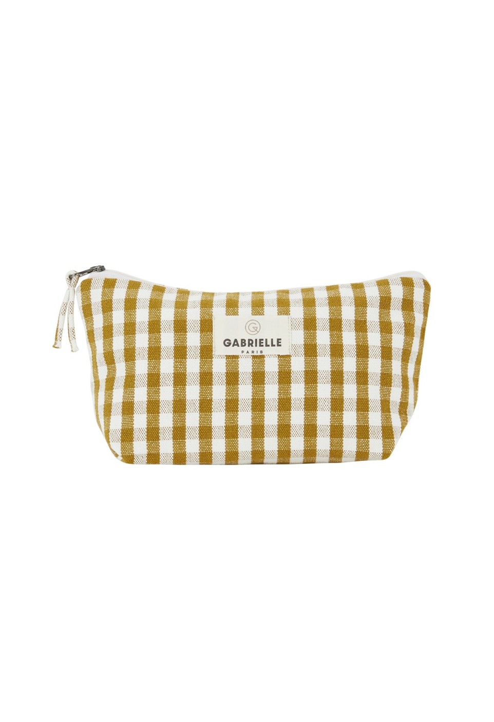 Curry Vichy Cotton Beauty Pouch