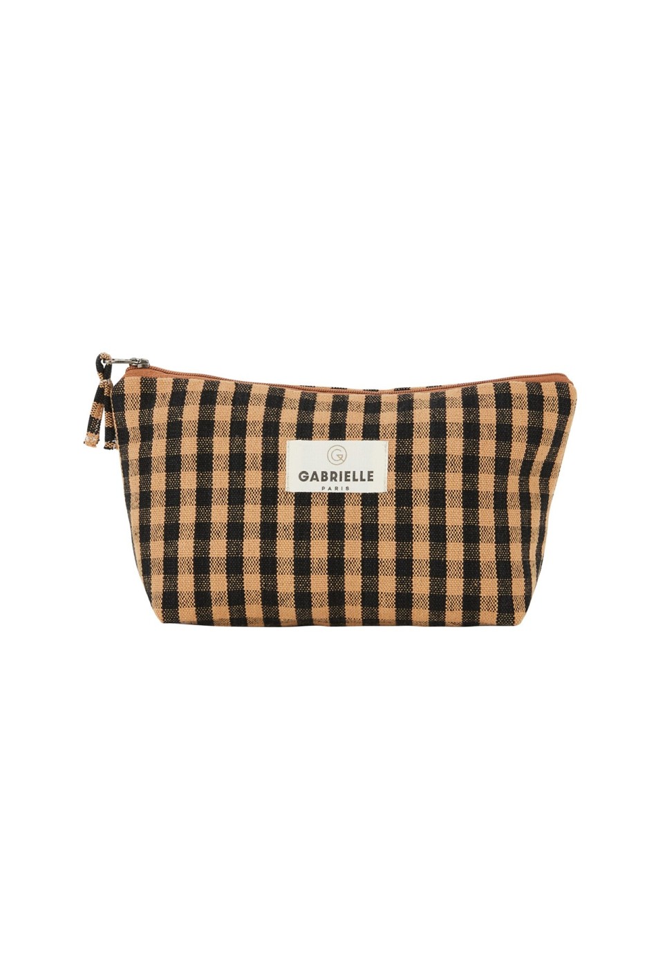 TROUSSE DE BEAUTÉ  EN COTON VICHY CAFÉ_MARKETPLACE