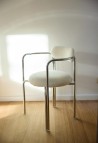 FAUTEUIL HORTENSE  ACIER CHROMÉ_MARKETPLACE