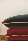 Antigua Purple Velvet Cushion Cover