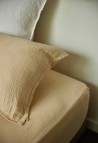 DRAP HOUSSE  EN GAZE DE COTON IVOIRE_MARKETPLACE