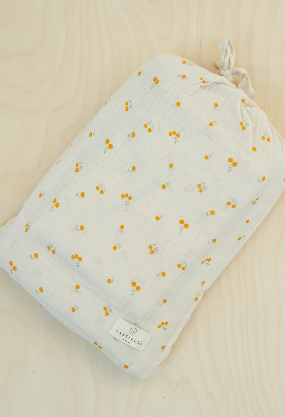 PARURE DE LIT 1 PERSONNE  BLOSSOM SAFRAN_MARKETPLACE