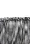 WASHED LINEN CURTAIN  VICHY BLACK