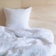 WASHED LINEN DUVET COVER SNOW