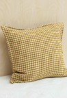 LINEN EUROSHAM & PILLOWCASE  VICHY CURRY_MARKETPLACE