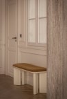 BANC LAZARE  LAQUÉ CRÈME