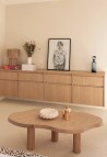 TABLE BASSE JEANNE  FINITION CHÊNE NATUREL