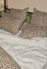 LINEN EUROSHAM & PILLOWCASE  LEOPARD_MARKETPLACE