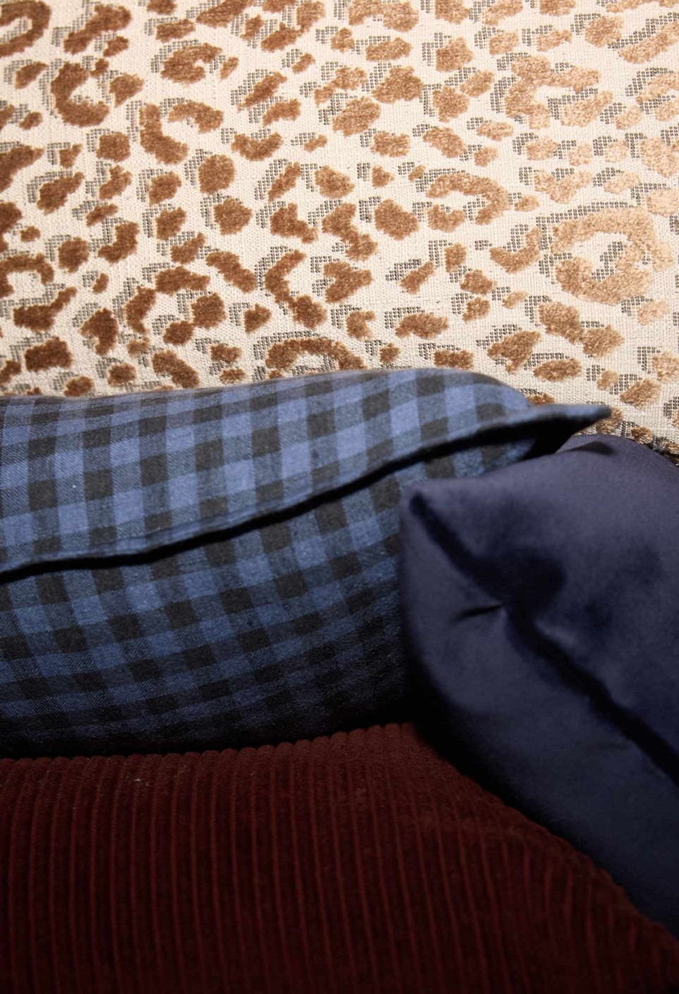 CUSHION COVER TAORMINA  VICHY MARINE_MARKETPLACE