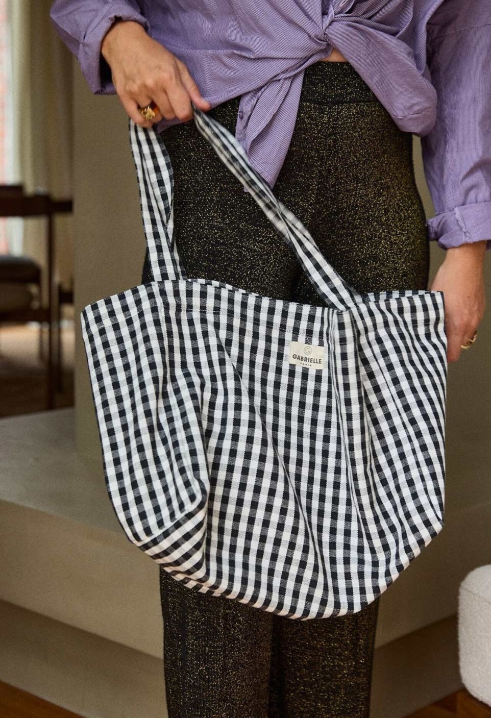 SAC À MAIN  VICHY BLACK_MARKETPLACE