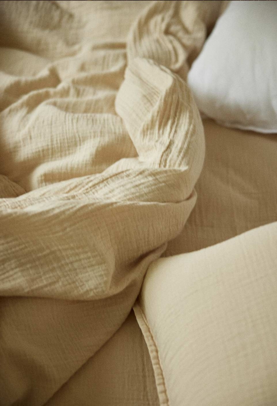 HOUSSE DE COUETTE 1 PERSONNE  EN GAZE DE COTON IVOIRE_MARKETPLACE