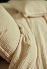 Cotton Gauze Duvet Cover 1 person Ivory