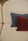 HOUSSE DE COUSSIN TAORMINA  VICHY MARINE AVEC GARNISSAGE_MARKETPLACE