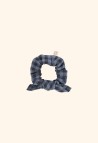 WASHED LINEN SCRUNCHIE  VICHY MARINE_MARKETPLACE