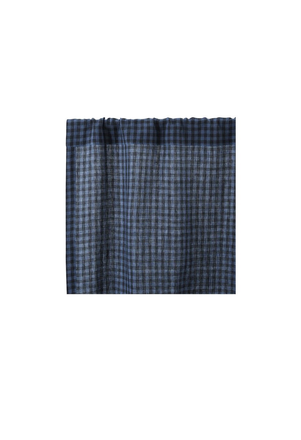 WASHED LINEN CURTAIN  VICHY MARINE_MARKETPLACE