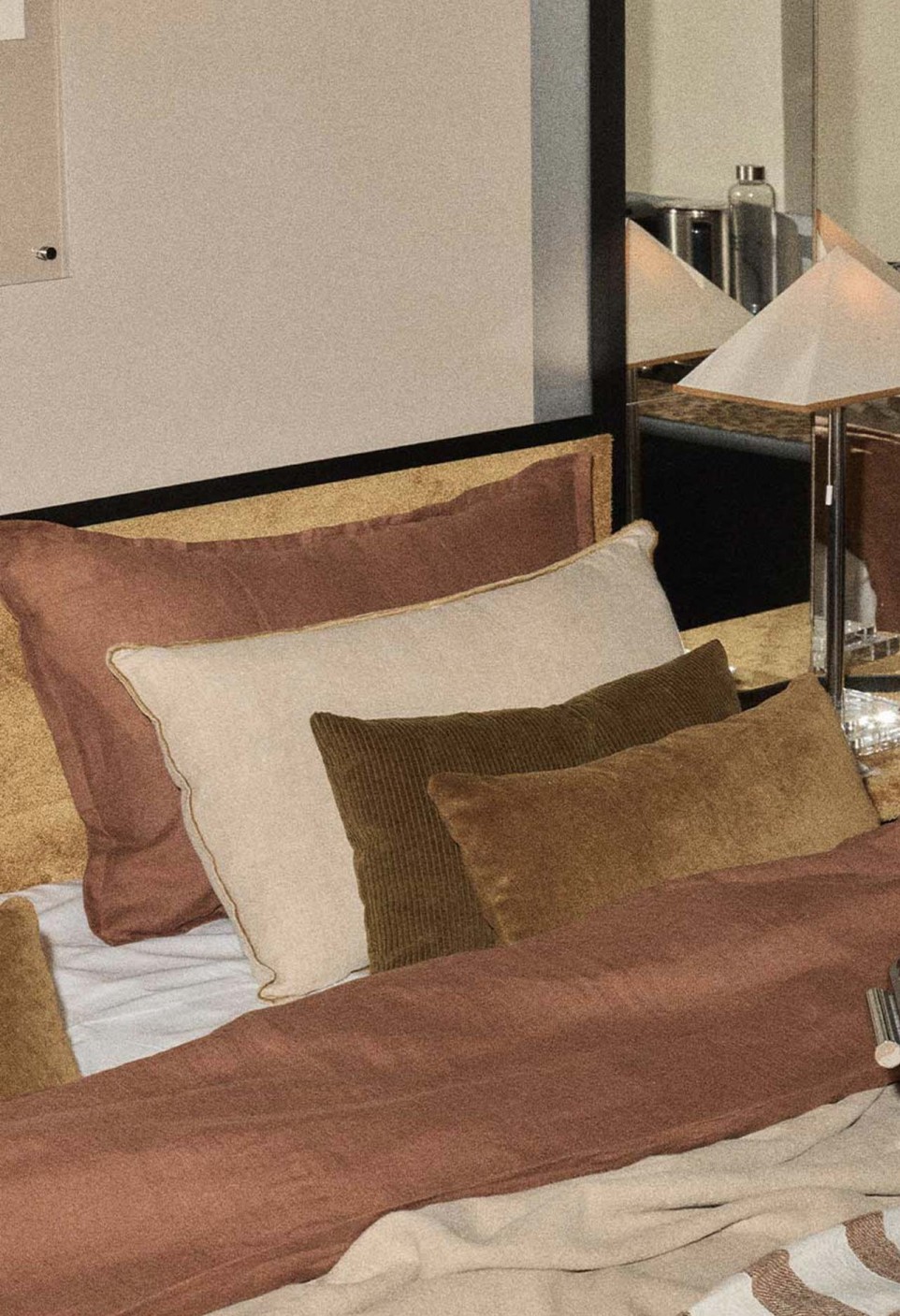 HOUSSE DE COUSSIN CARACAS  NATUREL BRODERIE CURRY AVEC GARNISSAGE_MARKETPLACE