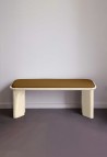BANC LAZARE  LAQUÉ CRÈME