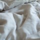 WASHED LINEN FITTED SHEET DUNE