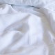 WASHED LINEN FITTED SHEET SNOW