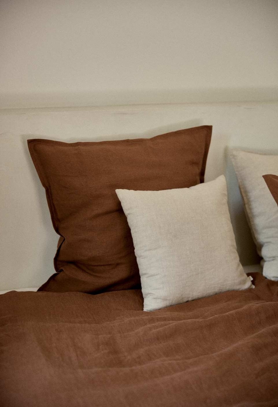 HOUSSE DE COUSSIN 45X45 CM  EN LIN LAVÉ NATUREL