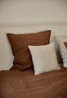 HOUSSE DE COUSSIN 45X45 CM  EN LIN LAVÉ NATUREL