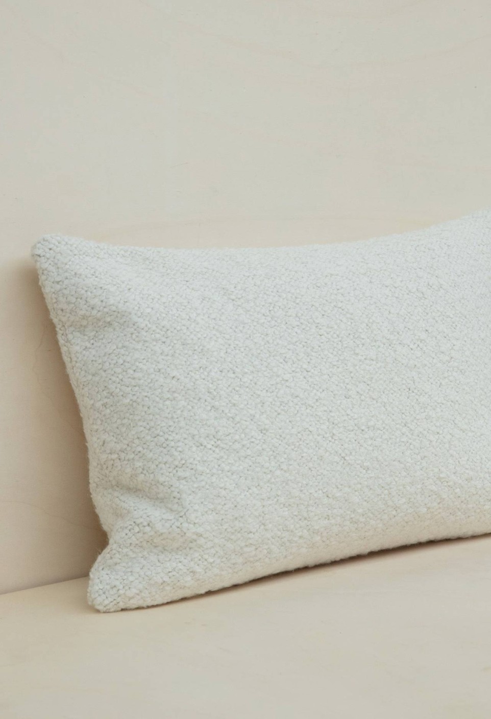 HOUSSE DE COUSSIN 40X65 CM  BOUCLETTE CRÈME