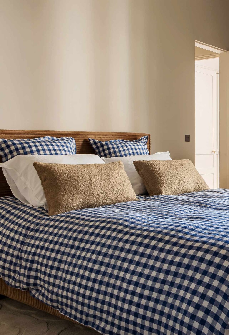 HOUSSE DE COUETTE  EN LIN LAVÉ VICHY XL BLEU_MARKETPLACE