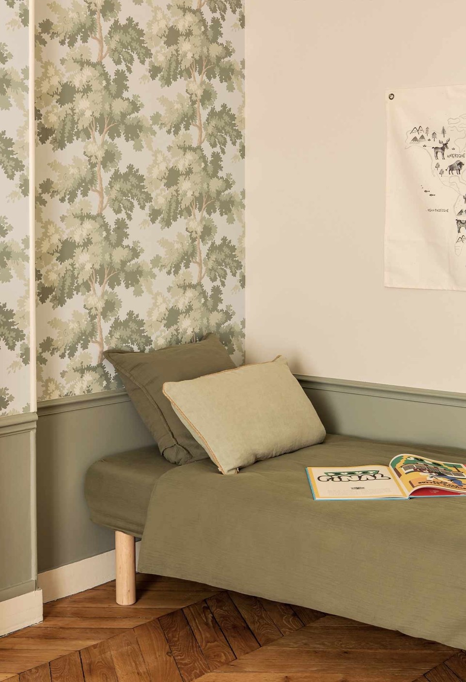 Cotton Gauze Duvet Cover Single Khaki