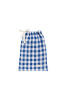 HOUSSE DE COUETTE 1 PERSONNE  EN LIN VICHY XL BLEU_MARKETPLACE