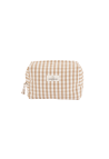 COTTON TOILET BAG  VICHY CAMEL_MARKETPLACE