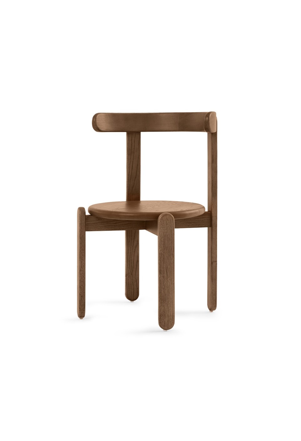 CHAISE LOUISON  FRÊNE FINITION NOYER