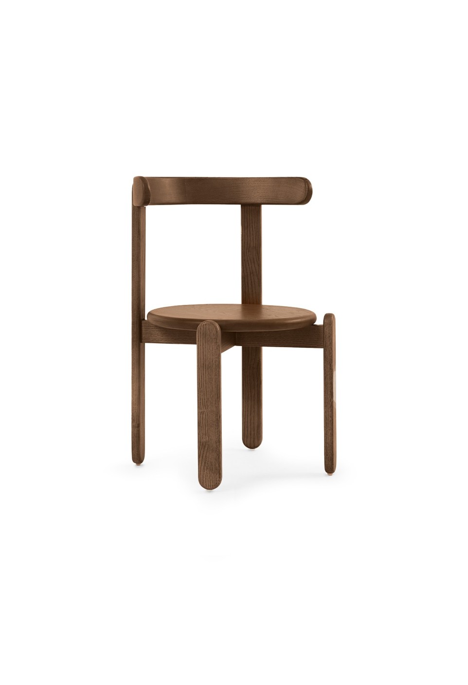 CHAISE LOUISON  FRÊNE FINITION NOYER