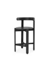 CHAISE DE BAR ROMANE  FRÊNE LASURÉ NOIR