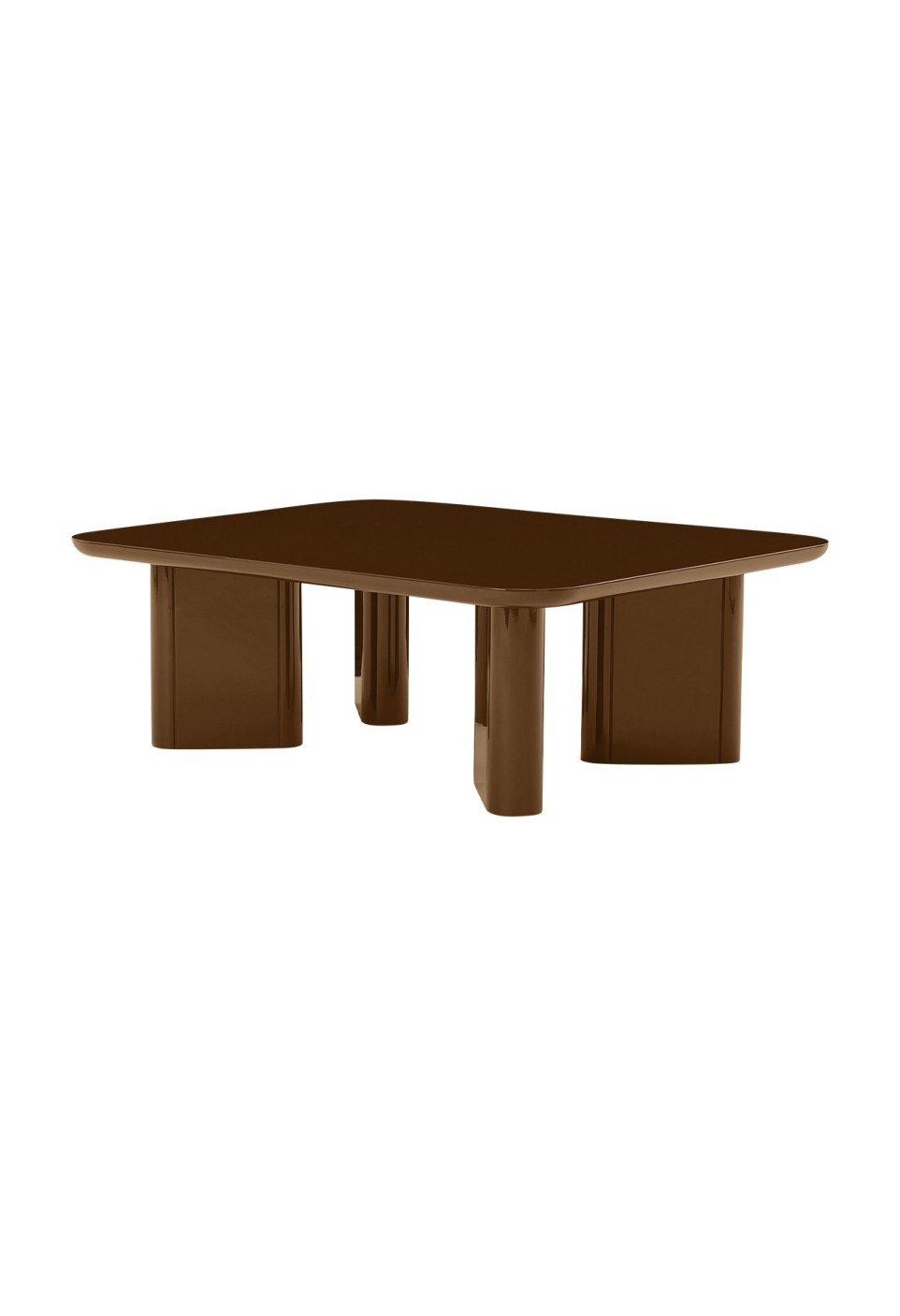 TABLE BASSE THELMA  LAQUÉ CARAMEL