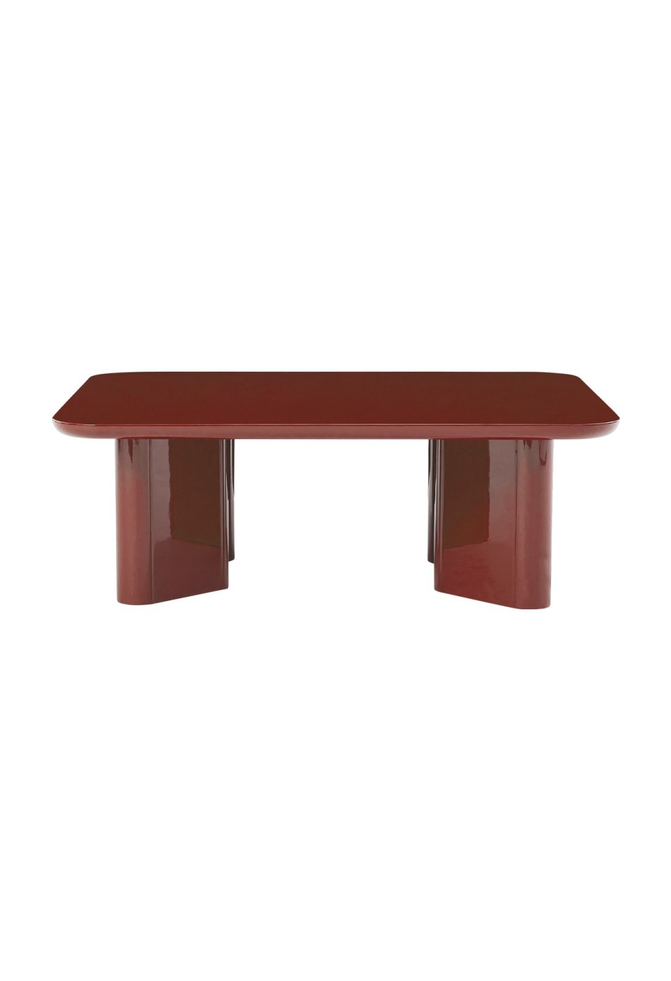 THELMA THE COFFEE TABLE  BURGUNDY LACQUER