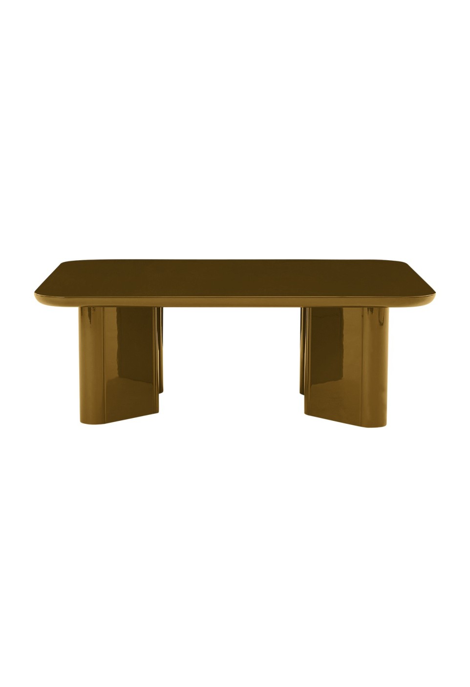 TABLE BASSE THELMA  LAQUÉ AMBRE