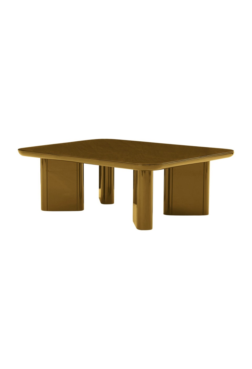 TABLE BASSE THELMA  LAQUÉ AMBRE