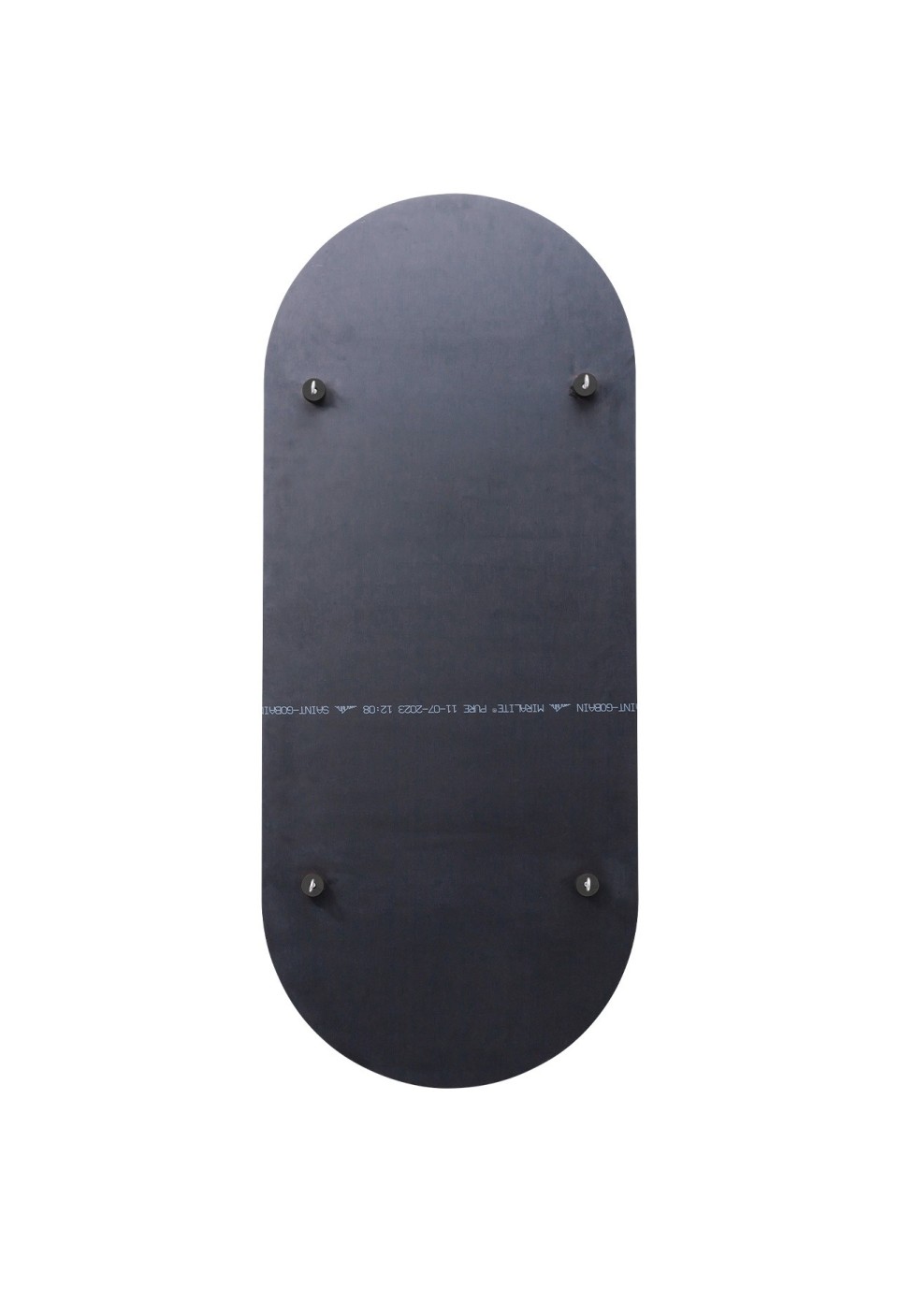 VICTOR MIRROR  BLACK LAZURATED WOOD